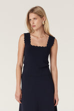 Charger l'image dans la galerie, CABLE Villa Crepe Knit Scallop Top