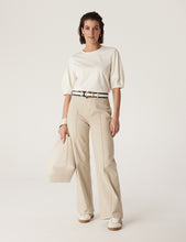 Indlæs billede til gallerivisning CABLE Pima Lantern Sleeve Top
