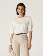 Indlæs billede til gallerivisning CABLE Pima Lantern Sleeve Top