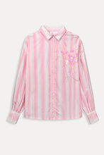 Laden Sie das Bild in den Galerie-Viewer, POM Striped Pink Blouse