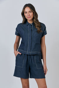 NATURALS 533 Cap Sleeve Shirt