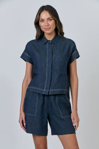 NATURALS 533 Cap Sleeve Shirt
