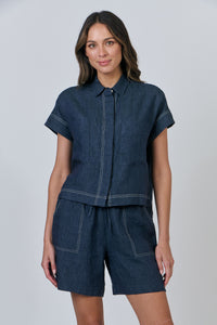 NATURALS 533 Cap Sleeve Shirt