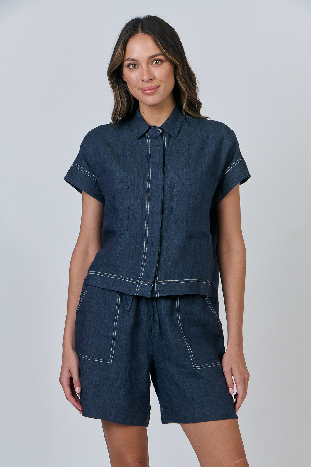 NATURALS 533 Cap Sleeve Shirt