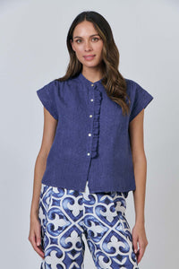 NATURALS 592 Frill Front Shirt