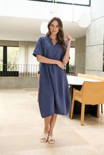 Laden Sie das Bild in den Galerie-Viewer, NATURALS 608 Linen Midi Dress