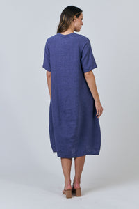 NATURALS 608 Linen Midi Dress