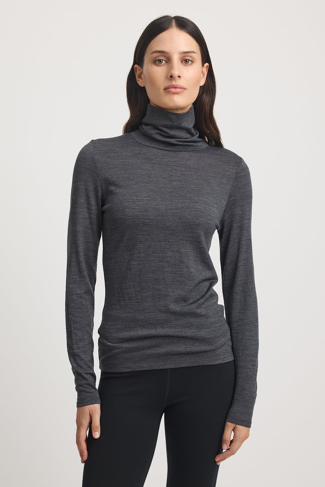 TOORALLIE Turtleneck L/S Merino Tee