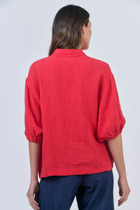 NATURALS 638 Linen 3/4 Sleeve Shirt