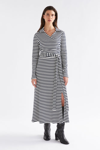 ELK Kullan Ribbed Wrap Dress