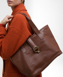 BARBOUR Alder Leather Tote Bag