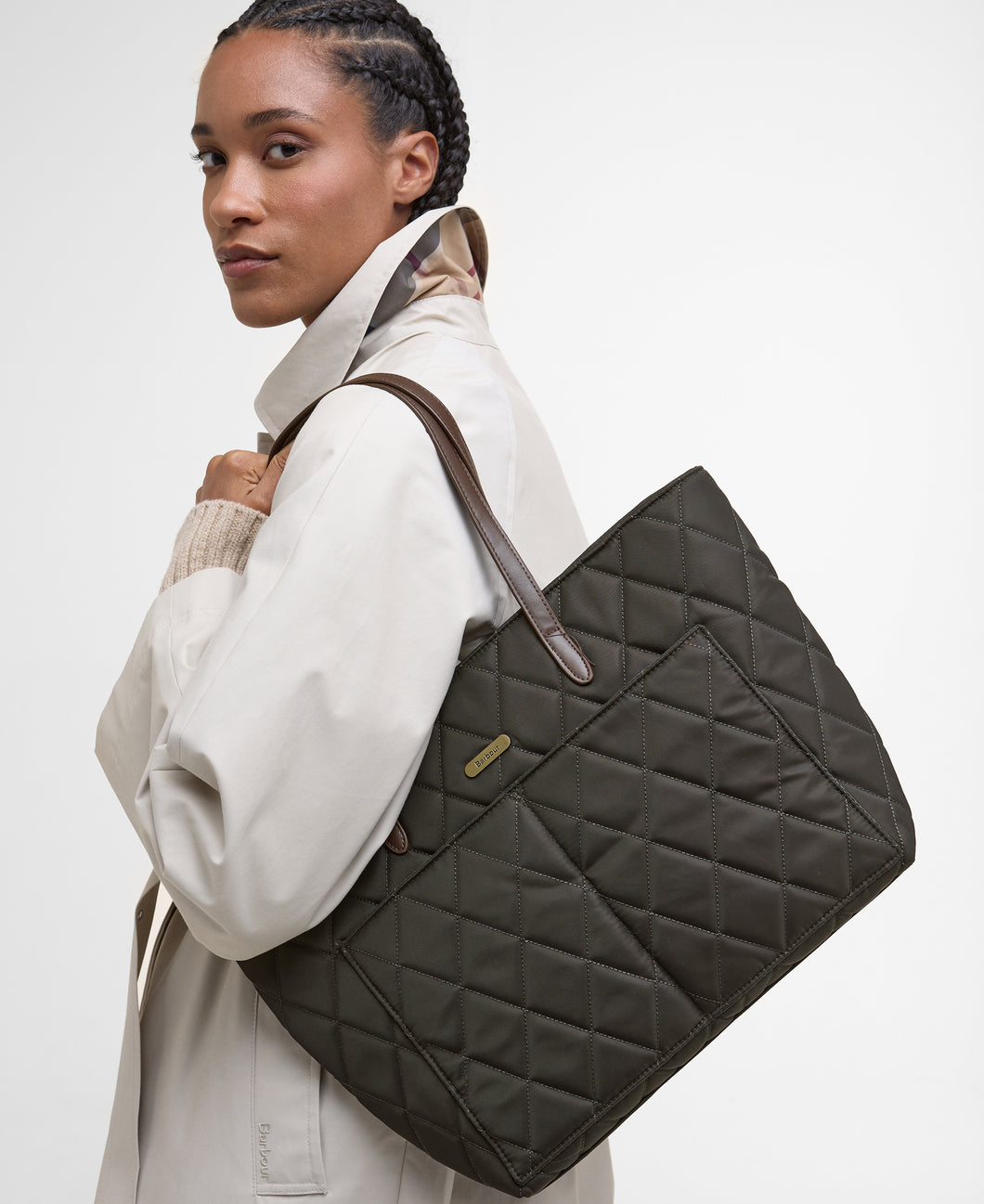 BARBOUR Quilted Tote Bag