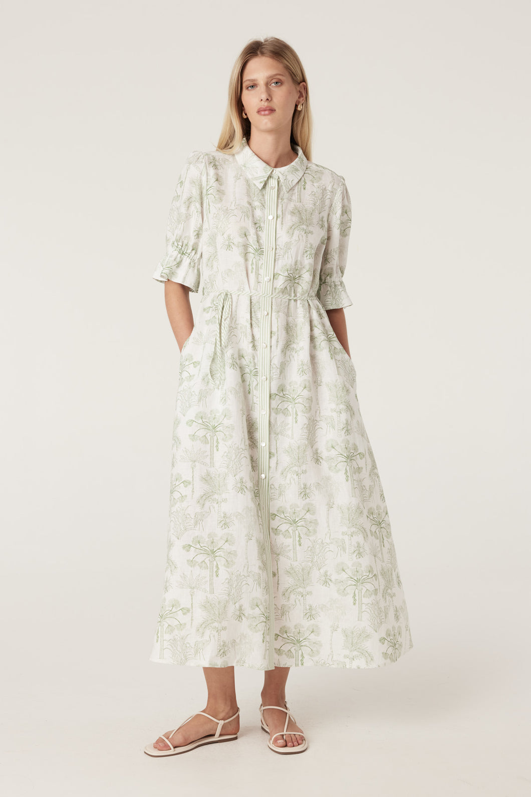CABLE Avondale Linen Dress