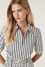 Load image into Gallery viewer, CABLE Lina Stripe Shirt Dress