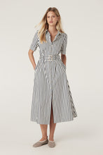 Load image into Gallery viewer, CABLE Lina Stripe Shirt Dress