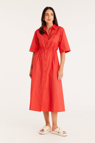 CABLE Lucy Poplin Shirt Dress