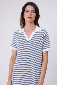 MARLOW Chime Knit Polo Dress