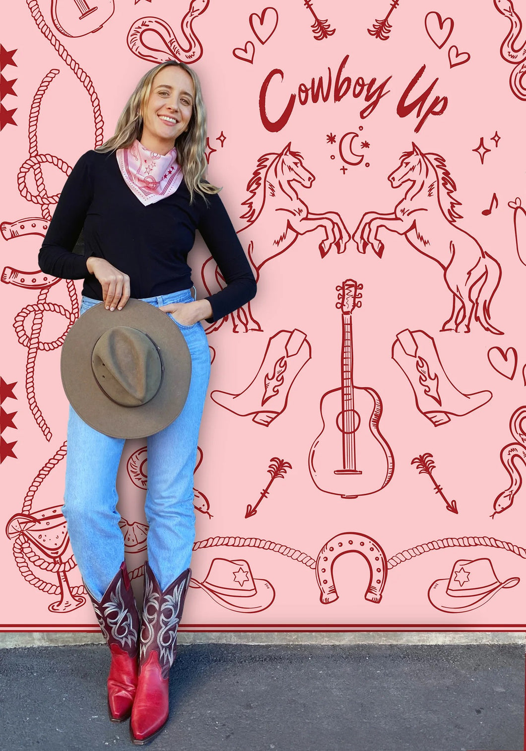 DARK HAMPTON x KAYLEE BELL Cowboy Up Scarf