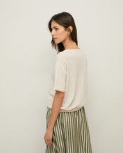 Indlæs billede til gallerivisning YERSE Flax V Neck Cardi SS