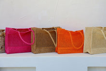 Load image into Gallery viewer, FREE SPIRIT Crochet Tote Bag