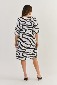 NATURALS GA526 A Line Ribbon Dress