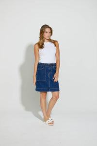 NEW LONDON Hatfield Denim Skirt