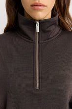 Load image into Gallery viewer, TOORALLIE Lounge Crop Half Zip