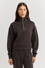 Load image into Gallery viewer, TOORALLIE Lounge Crop Half Zip