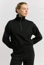 Load image into Gallery viewer, TOORALLIE Lounge Crop Half Zip