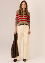 Load image into Gallery viewer, POL Meira Stripe Polo Knit