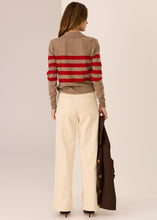 Load image into Gallery viewer, POL Meira Stripe Polo Knit