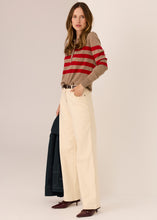 Load image into Gallery viewer, POL Meira Stripe Polo Knit