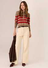 Load image into Gallery viewer, POL Meira Stripe Polo Knit