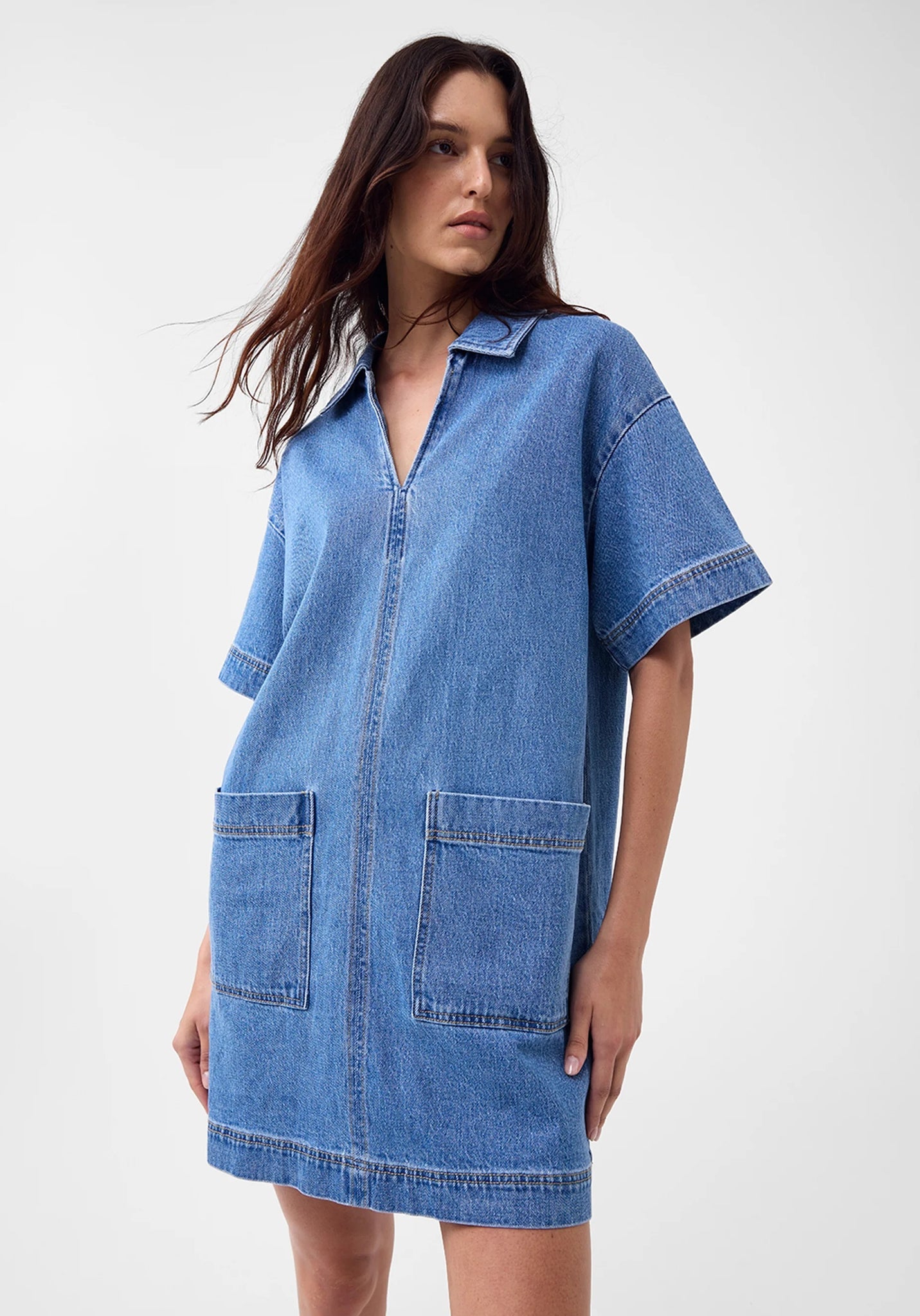morrisons denim dress Jacque Denim Shirt Dress Light Blue Morrison