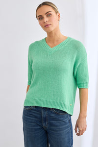 MIA FRATINO Sigrid Vee Knit