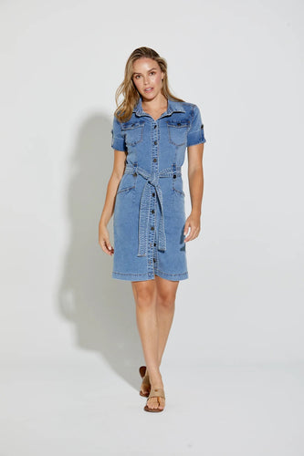 NEW LONDON Argyll Denim Dress