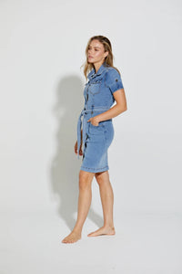 NEW LONDON Argyll Denim Dress