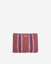 Indlæs billede til gallerivisning YERSE Paros Striped Clutch Bag