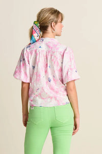 POM Lilies Shine Pink Blouse