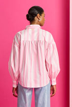 Load image into Gallery viewer, POM Striped Pink Blouse