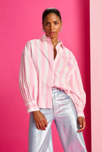 Load image into Gallery viewer, POM Striped Pink Blouse