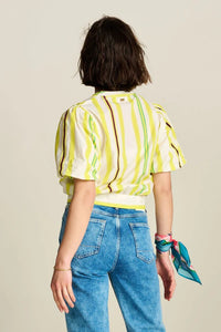 POM Striped Lemon Blouse