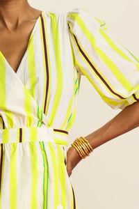 POM Striped Lemon Dress