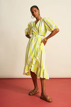 Load image into Gallery viewer, POM Striped Lemon Dress