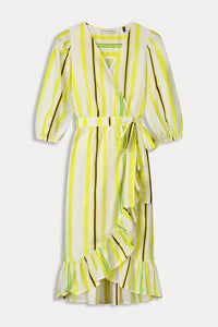 POM Striped Lemon Dress