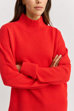 Load image into Gallery viewer, TOORALLIE Merino Split Neck Funnel Jumper