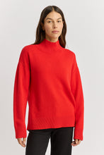 Load image into Gallery viewer, TOORALLIE Merino Split Neck Funnel Jumper