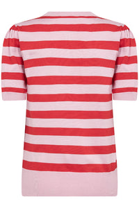 SAINT TROPEZ Mila SS Stripe Pullover
