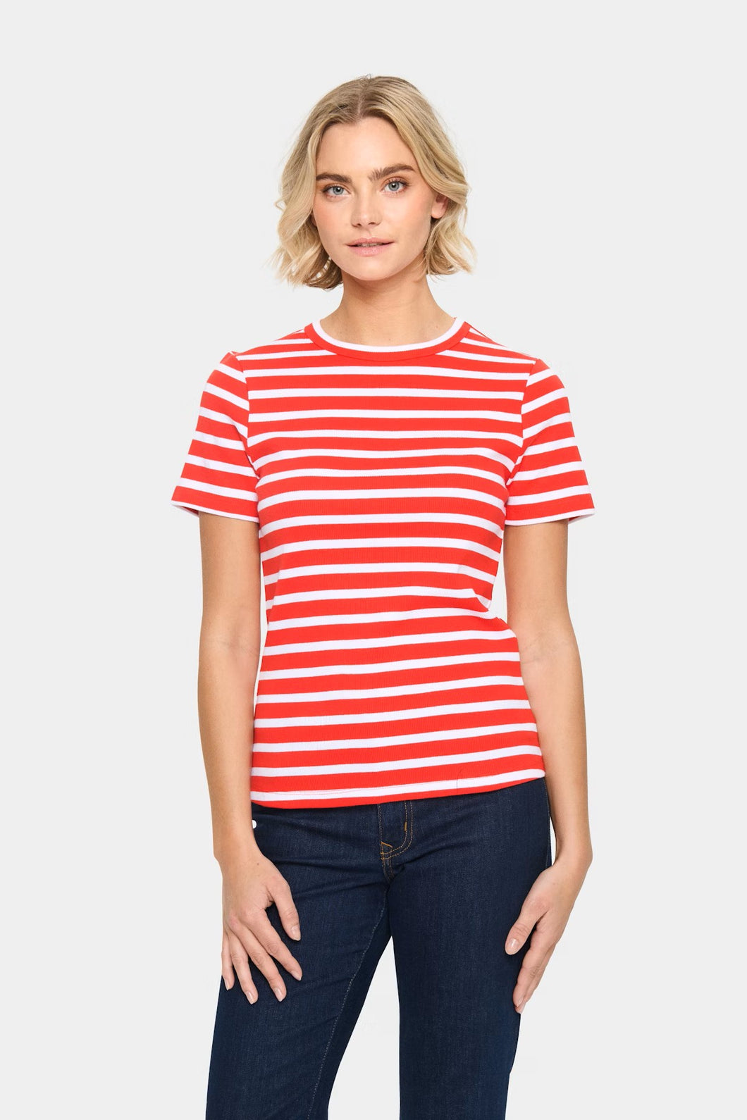 SAINT TROPEZ Aster Stripe Tee