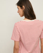 Indlæs billede til gallerivisning YERSE Striped V-Neck Tee
